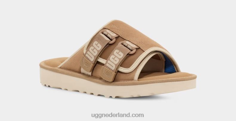 Heren zand/santorini UGG goldencoast riem glijbaan 686ZP197