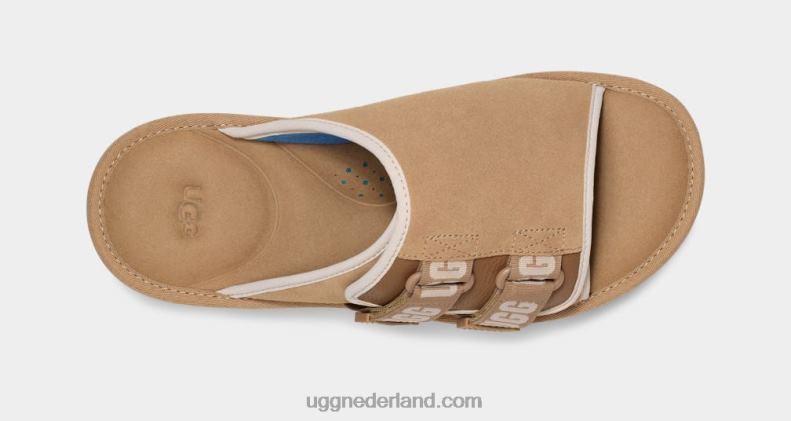 Heren zand/santorini UGG goldencoast riem glijbaan 686ZP197