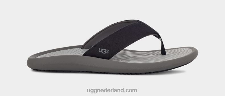 Heren zwart UGG brookside ii flip-canvas 686ZP1513