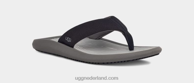 Heren zwart UGG brookside ii flip-canvas 686ZP1513