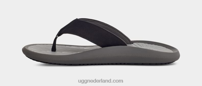 Heren zwart UGG brookside ii flip-canvas 686ZP1513