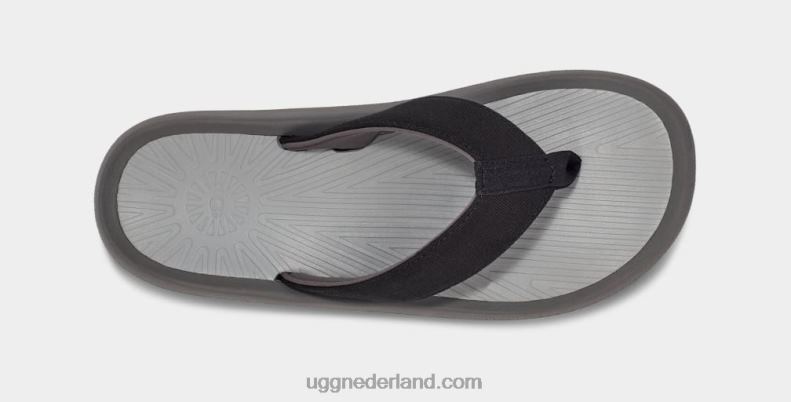 Heren zwart UGG brookside ii flip-canvas 686ZP1513
