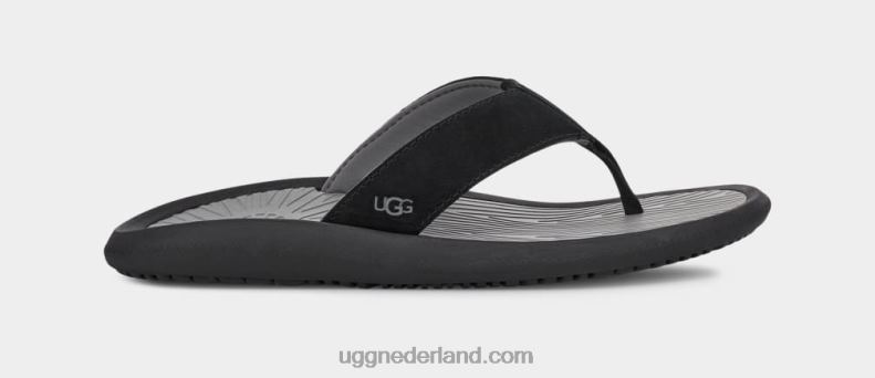Heren zwart UGG brookside ii flip suède 686ZP1569
