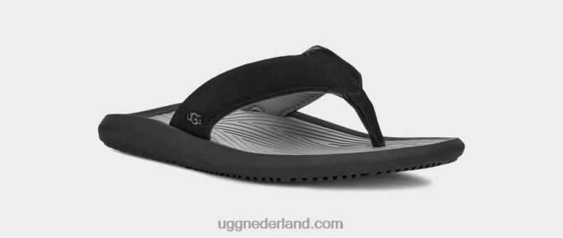 Heren zwart UGG brookside ii flip suède 686ZP1569