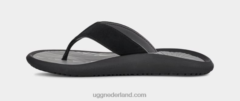 Heren zwart UGG brookside ii flip suède 686ZP1569