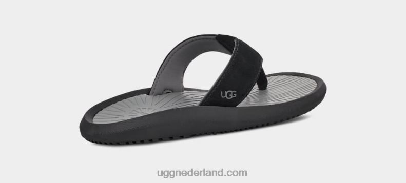 Heren zwart UGG brookside ii flip suède 686ZP1569