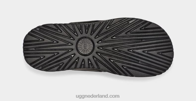 Heren zwart leer UGG wainscott glijbaan 686ZP2302
