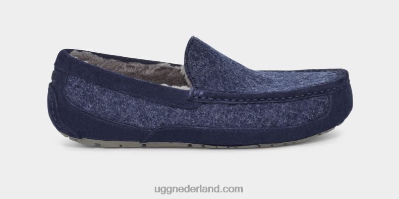 Heren donkere saffier UGG ascot wol 686ZP235