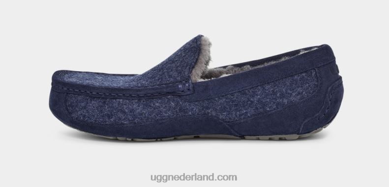 Heren donkere saffier UGG ascot wol 686ZP235