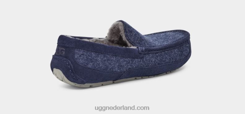 Heren donkere saffier UGG ascot wol 686ZP235
