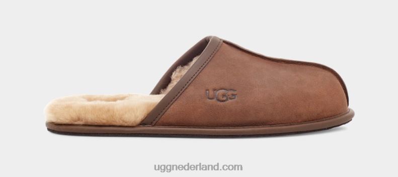 Heren bruinen UGG leer schuren 686ZP2300