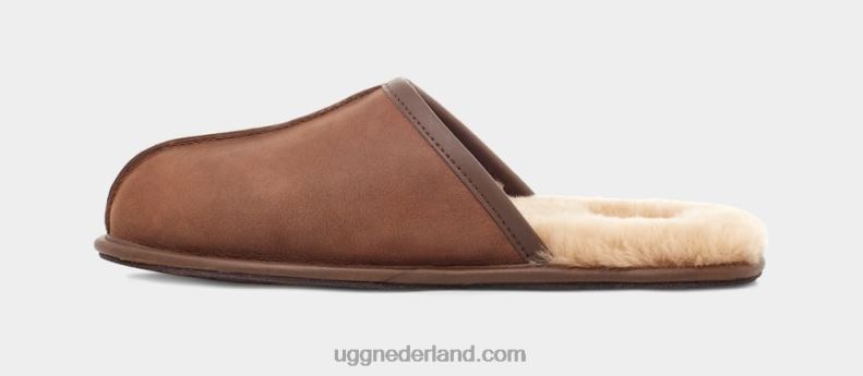 Heren bruinen UGG leer schuren 686ZP2300