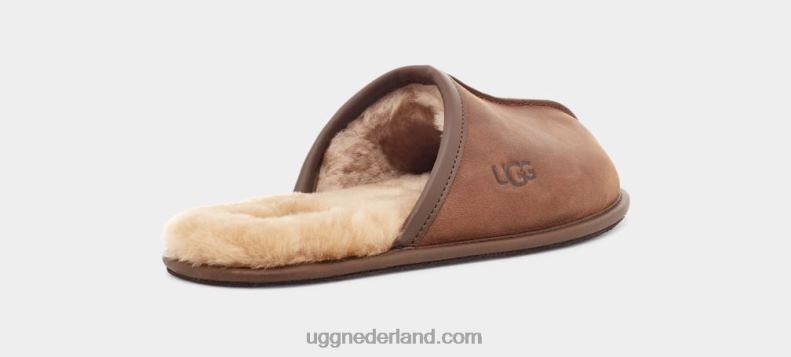 Heren bruinen UGG leer schuren 686ZP2300