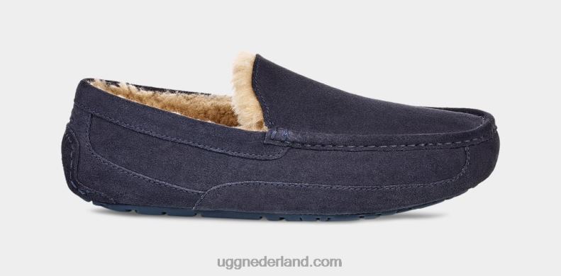 Heren echte marine UGG ascot pantoffel 686ZP1654