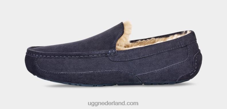 Heren echte marine UGG ascot pantoffel 686ZP1654