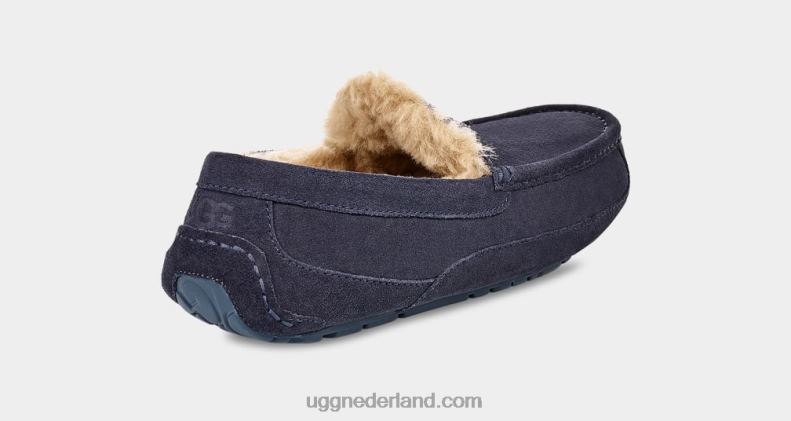 Heren echte marine UGG ascot pantoffel 686ZP1654