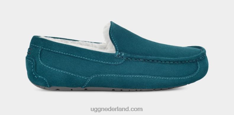 Heren jachthaven blauw UGG ascot pantoffel 686ZP1424
