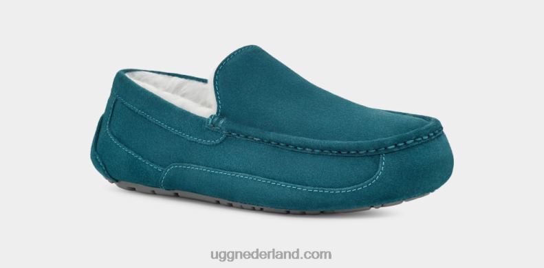 Heren jachthaven blauw UGG ascot pantoffel 686ZP1424