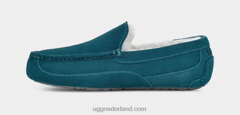 Heren jachthaven blauw UGG ascot pantoffel 686ZP1424