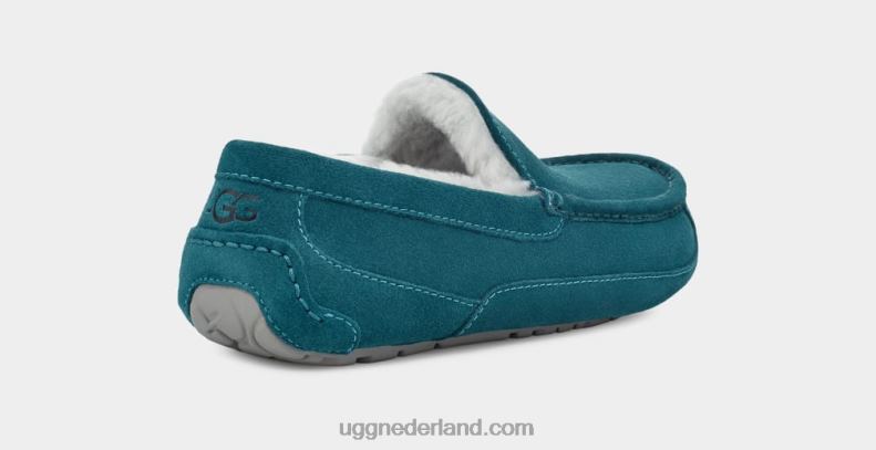 Heren jachthaven blauw UGG ascot pantoffel 686ZP1424