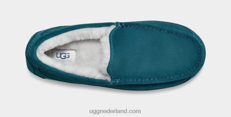 Heren jachthaven blauw UGG ascot pantoffel 686ZP1424