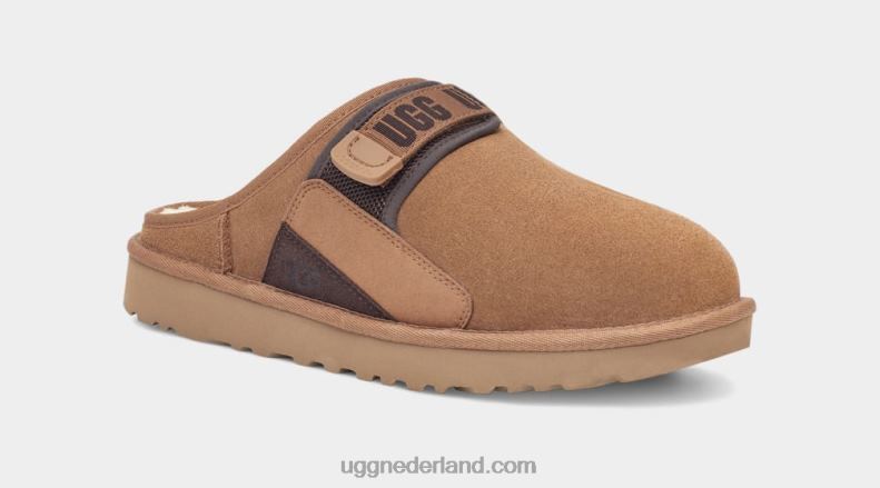 Heren kastanje UGG duin slip-on 686ZP1637