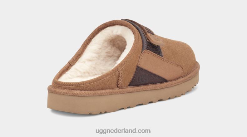 Heren kastanje UGG duin slip-on 686ZP1637