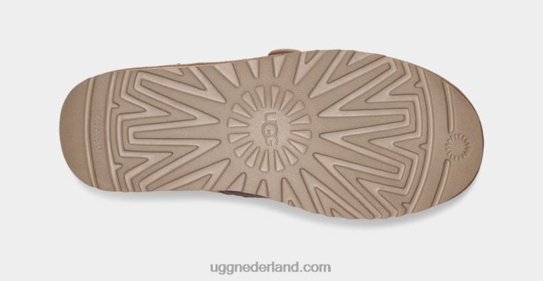 Heren kastanje UGG duin slip-on 686ZP1637