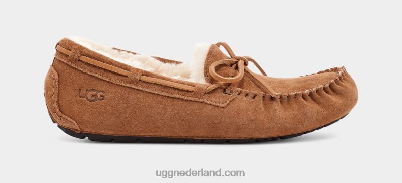 Heren kastanje UGG olsen pantoffel 686ZP1543