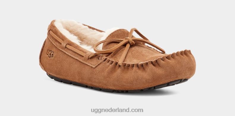 Heren kastanje UGG olsen pantoffel 686ZP1543