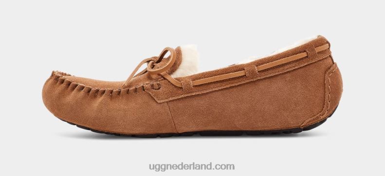 Heren kastanje UGG olsen pantoffel 686ZP1543