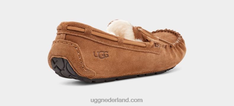 Heren kastanje UGG olsen pantoffel 686ZP1543