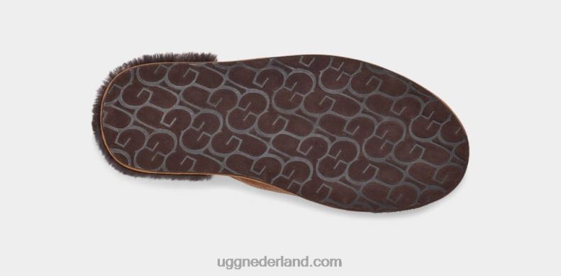 Heren kastanje/espresso UGG scuff-logo 686ZP1620