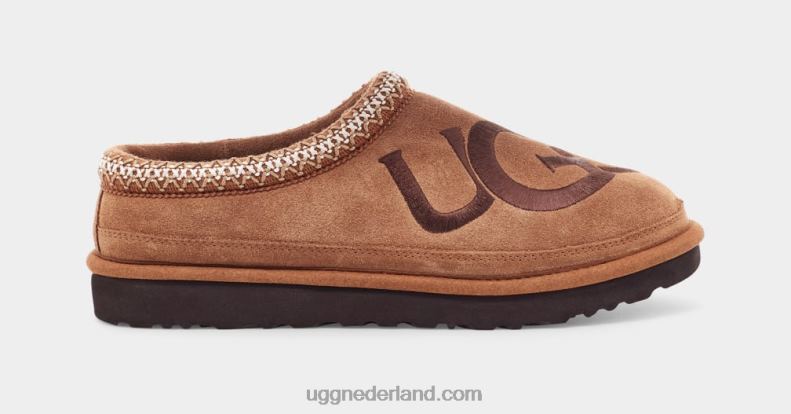 Heren kastanje/espresso UGG tasman-logo 686ZP208