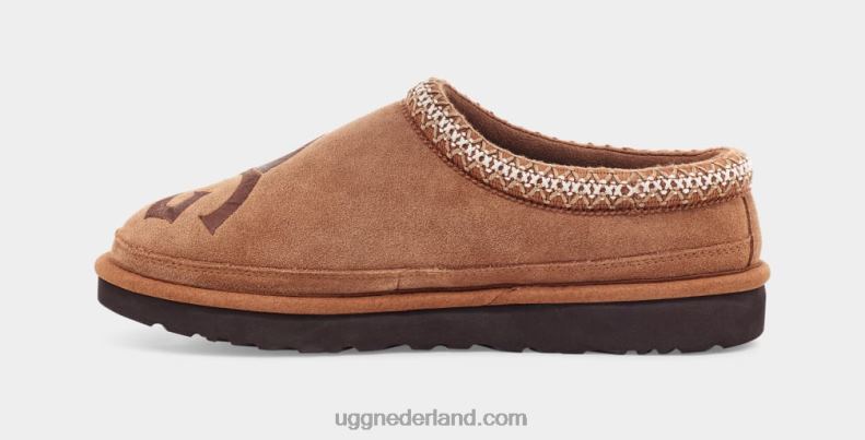 Heren kastanje/espresso UGG tasman-logo 686ZP208
