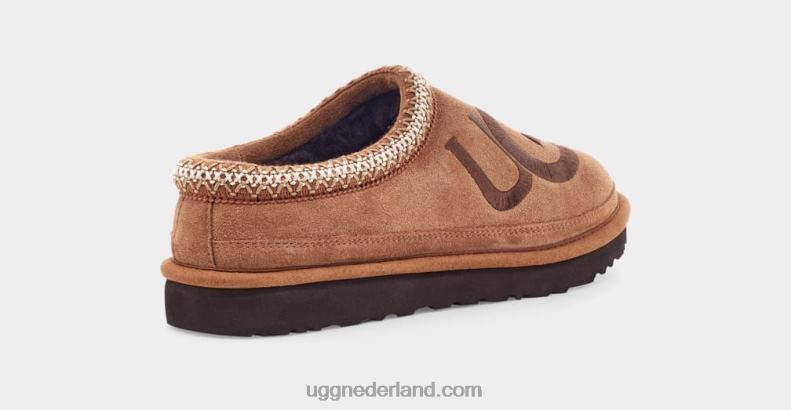 Heren kastanje/espresso UGG tasman-logo 686ZP208