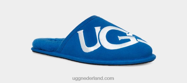 Heren klassiek blauw/wit UGG scuff-logo 686ZP1618