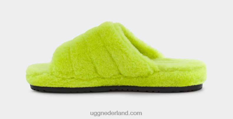 Heren limoen/zwart UGG pluis je 686ZP1626