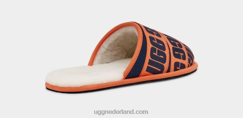Heren marine/oranje UGG schaaf grafische band 686ZP1595