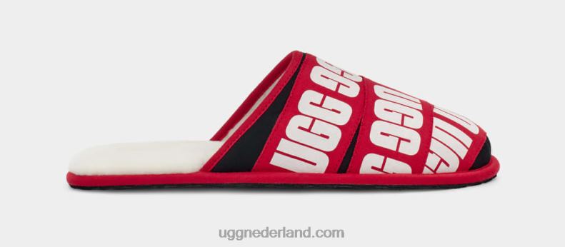 Heren rood/zwart/wit UGG schaaf grafische band 686ZP1597