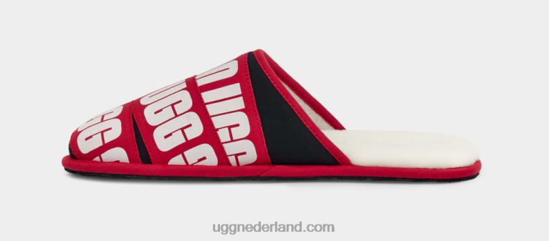 Heren rood/zwart/wit UGG schaaf grafische band 686ZP1597