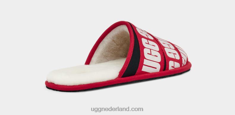 Heren rood/zwart/wit UGG schaaf grafische band 686ZP1597