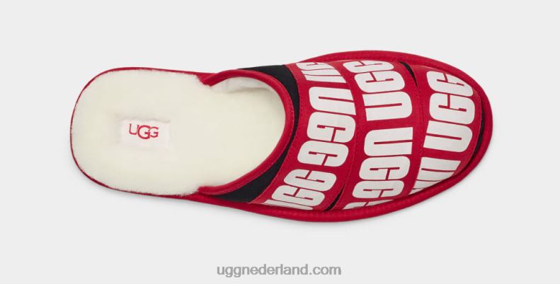 Heren rood/zwart/wit UGG schaaf grafische band 686ZP1597