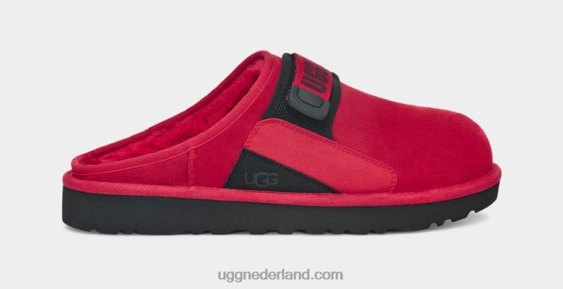 Heren samba rood UGG duin slip-on 686ZP1640