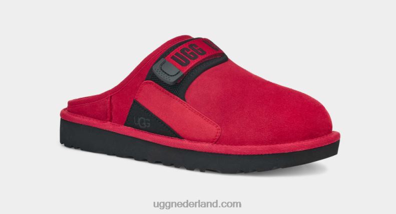Heren samba rood UGG duin slip-on 686ZP1640