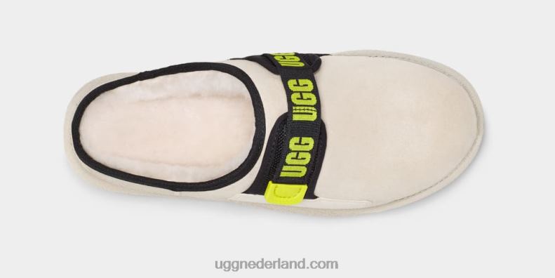 Heren witte pet UGG duin slip-on 686ZP1639