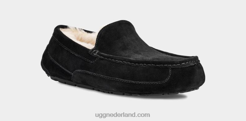 Heren zwart UGG ascot pantoffel 686ZP1422
