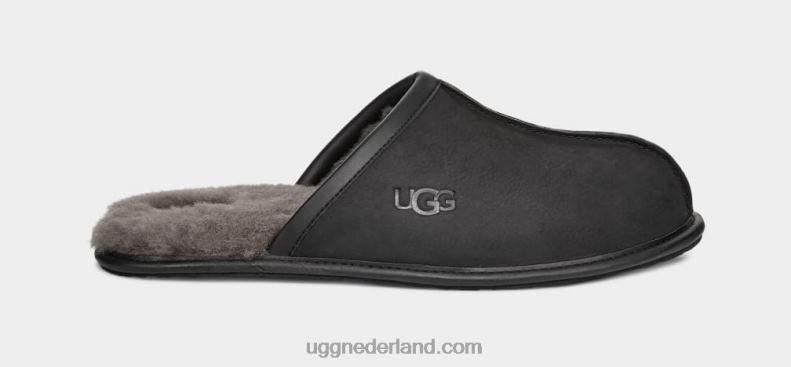 Heren zwart UGG leer schuren 686ZP2299