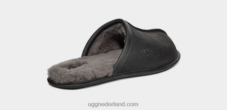 Heren zwart UGG leer schuren 686ZP2299