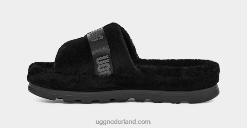 Heren zwart UGG pluis op 686ZP1650